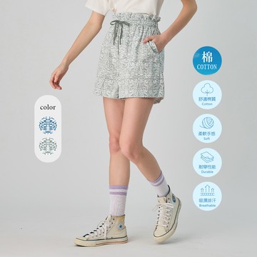 元動力 獨家叢林動植物印花短褲(兩色；S-L)