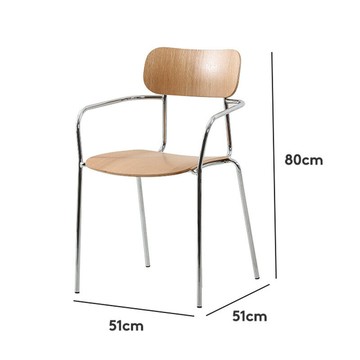 意式極簡輕奢工業風餐椅 設計師靠背桌椅 咖啡廳奶茶店復古鐵藝凳子G9/19