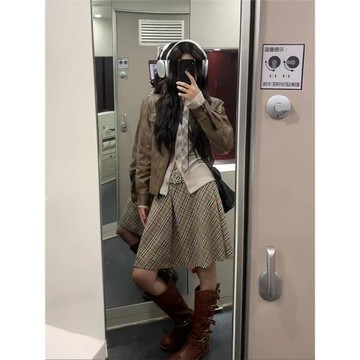 外套女復古秋季港風設計感皮衣