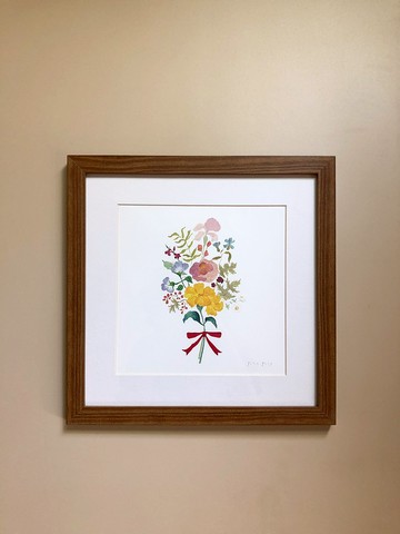 花束插畫/掛畫/含裱框
