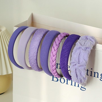 川野長春花藍發箍女2022年新款小清新頭箍氣質簡約寬壓發發卡頭飾