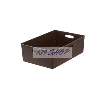 KEYWAY聯府  博多收納盒(咖啡) / 衣物 文件 文具 畫具 釣具 玩具 雜物 生活用品 收納籃 提籃  TBD30-2【139百貨】