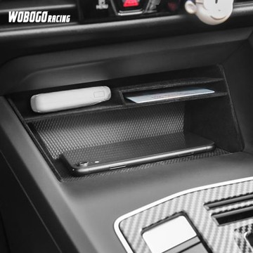 適用大眾高爾夫8中控儲物盒無線充電置物盒收納盒golf改裝內飾