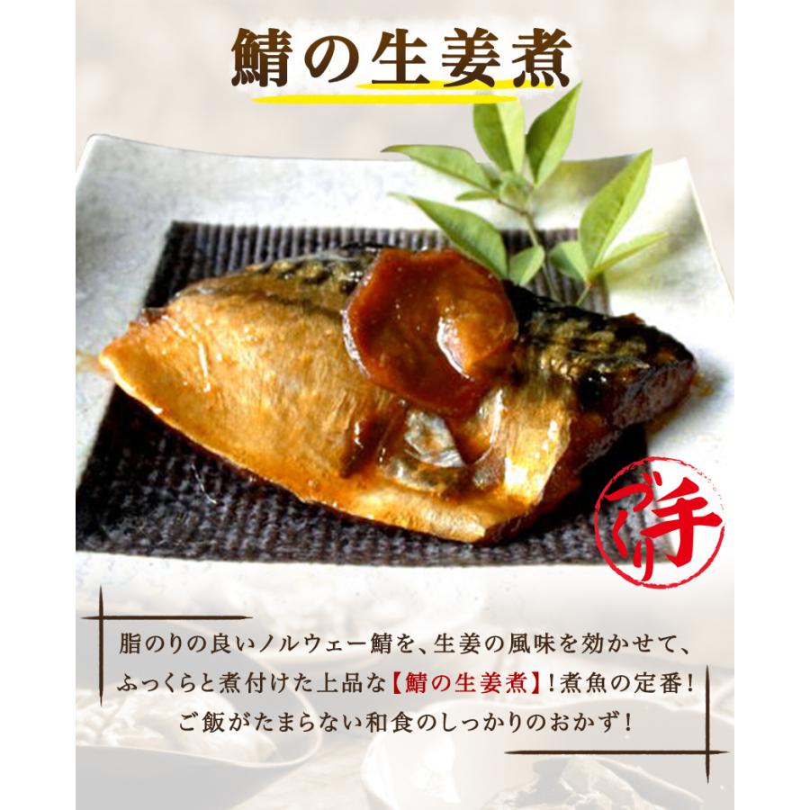 鯖の生姜煮 1袋 　惣菜 お惣菜 おかず ギフト おつまみ お試し セット 冷凍 無添加 お弁当 詰め合わせ 食品 煮物