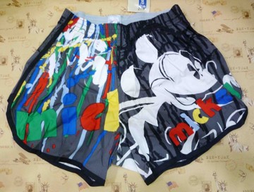 【震撼精品百貨】Micky Mouse_米奇/米妮 ~DISNEY 平口褲-米奇與唐老鴨-黑