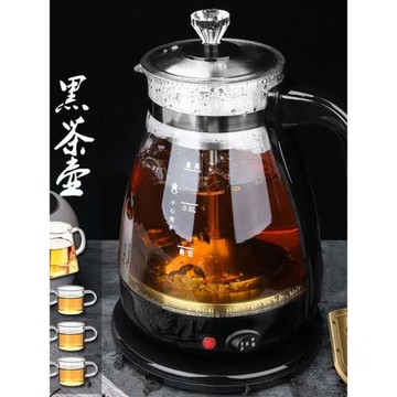 歐美德國進口技術安化黑茶普洱電茶壺多功能蒸汽煮茶器加厚玻璃養