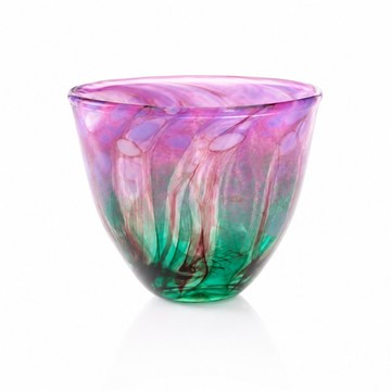 櫻霧花見杯 手工吹製玻璃杯 花朵造型藝術杯 台灣玻璃工