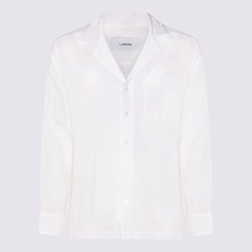 Lardini White Linen Shirt
