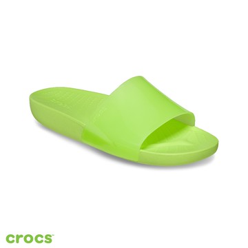 Crocs卡駱馳 (女鞋) 淺浪涼鞋-萊姆色-208538-3UH_洞洞鞋