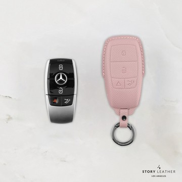 STORY LEATHER 【BENZ-R4】【車鑰匙皮套 巴掌紋芋泥紫】 Style BENZ-R4