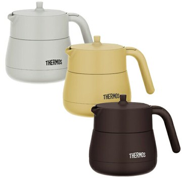 日本代購 THERMOS 膳魔師 TTE-450 不銹鋼泡茶壺 真空斷熱 保溫壺 保溫 保冰 單手拿取 450ml