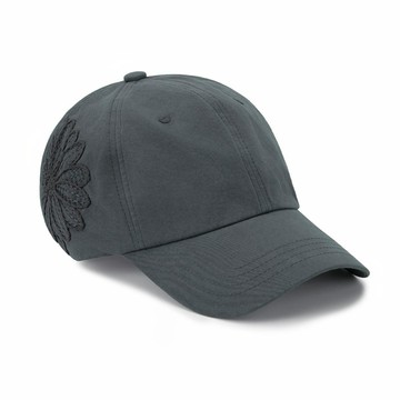 韓國 Mardi Mercredi CAP FLOWER 經典花朵圖案棒球帽 炭灰色 CHARCOAL