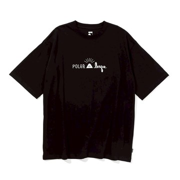 日本POLER x Lesque COTTON TEE 街頭潮流聯名棉TEE / 黑 - M