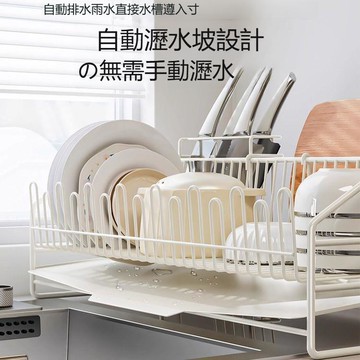 貝凱碗碟瀝水架家用廚房水槽臺面碗筷瀝水籃置物架碗架碗盤收納架 y806