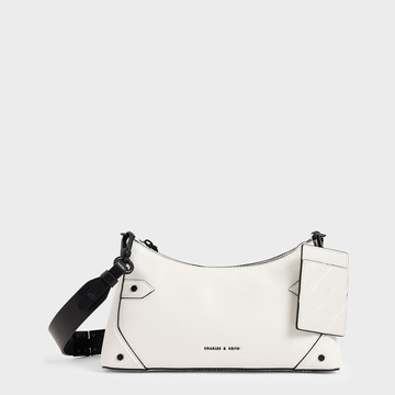 運動風鍊條斜背包