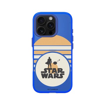 iPhone 16 Pro Clear 激光藍 - Star Wars - The Mandalorian - 復古印刷