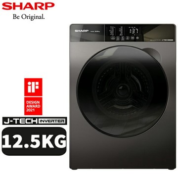 SHARP夏普 12.5KG 變頻洗脫滾筒洗衣機 ES-FKS125WT