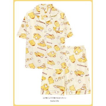 2025新款蘇新皓同款睡衣夏季女款純棉短袖短褲學生可愛卡通家居服