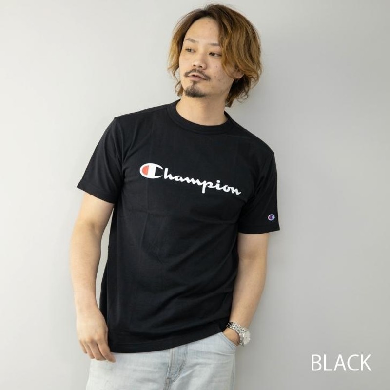 チャンピオン Tシャツ メンズ ロゴプリント ワンポイント クルーネック