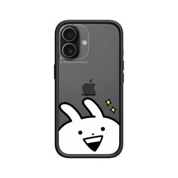 iPhone 17 Mod NX -邊框背蓋組合 (相機按鈕) 黑 - Usagyuuun 小突兔 - 炙熱的眼神