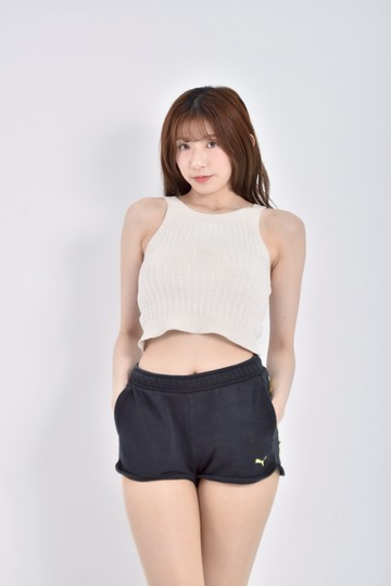 (L) 【里唯私服】puma質感運動鬆緊腰logo黑色短褲