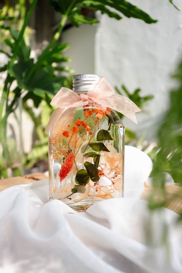 | 客製化禮物 | - 小酒瓶浮游花 -  浮游花小夜燈 情人節禮盒