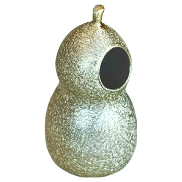 美濃燒 S花器 -日本製  8.5 x 17cm  金色