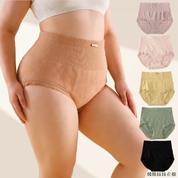 M-XL 高腰內褲 貼合版型內褲 貼合剪裁內褲 高腰透氣內褲女士 大尺碼內褲