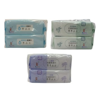 【超取限4組/宅配限12組】泡泡海馬家族加厚抗菌柔濕巾80張*2包(小蒼蘭/優質純水/綠茶醇香) 【現貨】