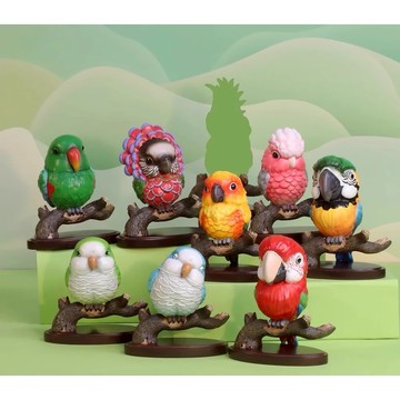 【MOVE】博物志 群鸚薈萃 第二彈 仿真 飛禽 鳥 寵物 鸚鵡 動物模型 公仔 盒玩 盲盒 GK 隱藏款