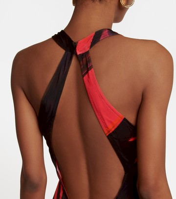 Louisa Ballou High Sea printed jersey maxi dress