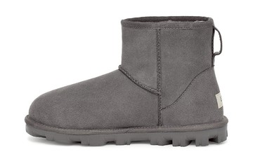 WMNS UGG ESSENTIAL MINI CLASSIC FLEECE LINED GRAY