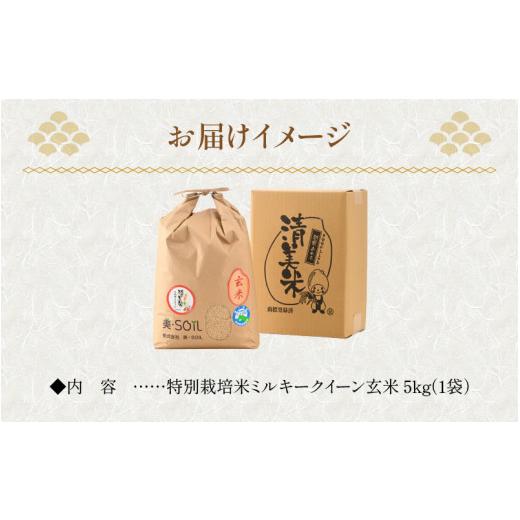 ふるさと納税 福井県 あわら市 令和5年産新米 ミルキークイーン 玄米 5kg  特別栽培米 低農薬 《食味値85点以上！こだわり極上玄米》 ／ 福井県 あわら 北陸 …