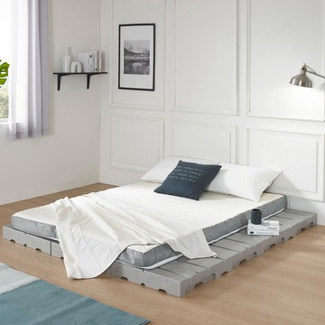 ALTTEURI Higher 模組化床架 主體6片 + 連接器11個  灰色  King  10cm