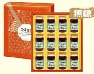 《華齊堂左營店》無糖葡萄胺龜鹿四珍禮盒60ml*12入