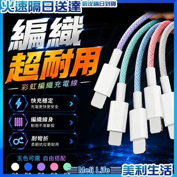 【防斷技術穩固耐用】TYPEC 編織充電線 Usb PD快充線 1米/1.5米/2米 現貨 苹果 安卓 數據線 傳輸線