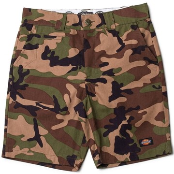 🈹特賣5折!!【DICKIES】SR001 WDP16127 中低腰窄版斜紋布 工作短褲 (迷彩)