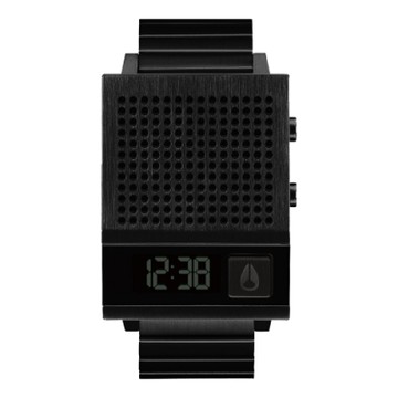 NIXON 科技潮流方型電子腕錶-黑-A1266001