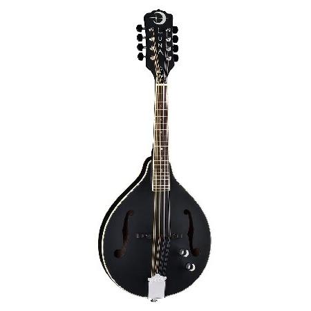 Luna Moonbird A-Style Acoustic Electric Mandolin, Satin Black