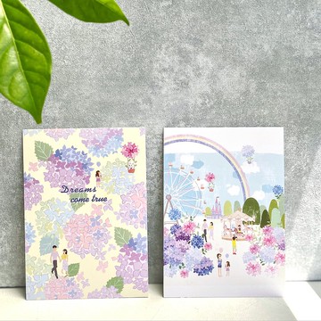 繡球花系列明信片- 繡球花 / 希望樂園