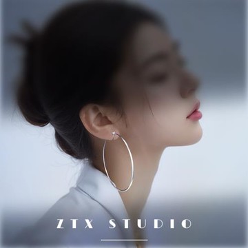 ZTX 不挑臉型歐美風素圈耳夾無耳洞女夸張圓圈耳飾氣質大耳圈耳環