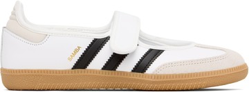 adidas Originals 白色 Samba Jane 玛丽珍鞋