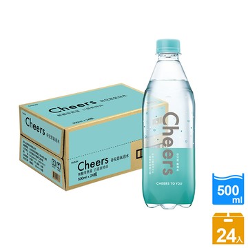 泰山Cheers氣泡水 500ml(24入/箱)