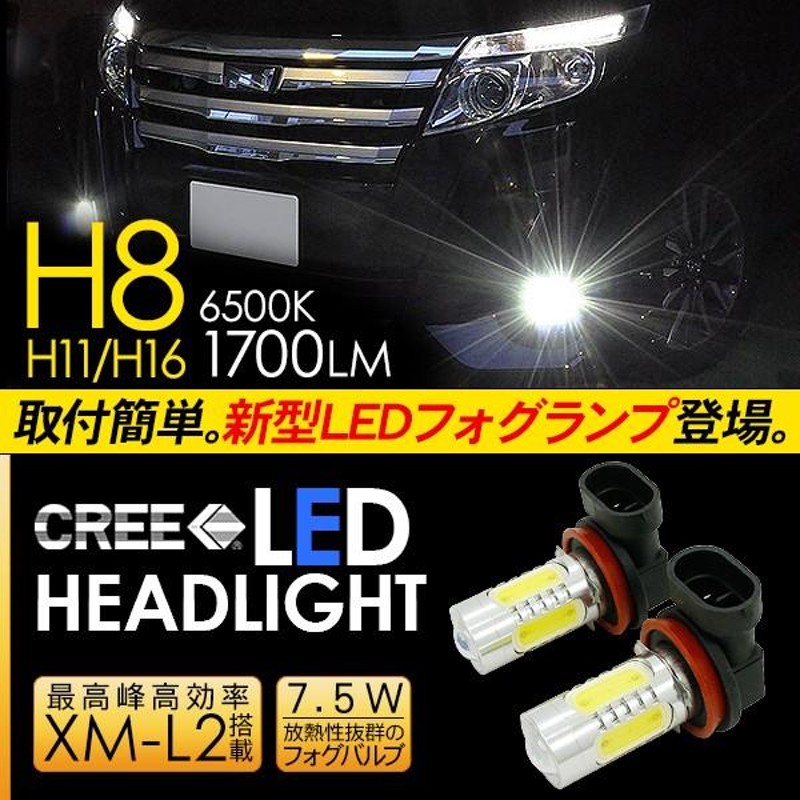 ヴォクシー80系 / ノア80系 LED フォグランプ 7.5W H8/H11/H16 LEDフォグバルブ 車検対応 6ヶ月保証 LEDライト  電装パーツ | LINEブランドカタログ