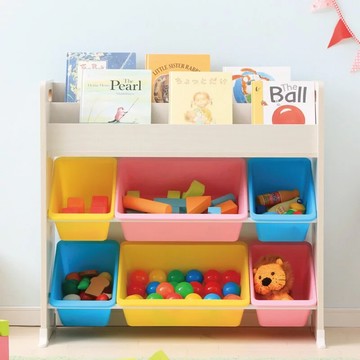 IRIS OHYAMA 愛麗思歐雅瑪 童心玩具繪本收納架 ETHR-26 繽紛  1個  不適用