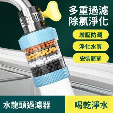 臺灣出貨⚡水龍頭過濾器家用自來水凈化器凈水廚房龍頭濾嘴延伸防濺神器通用 SK73
