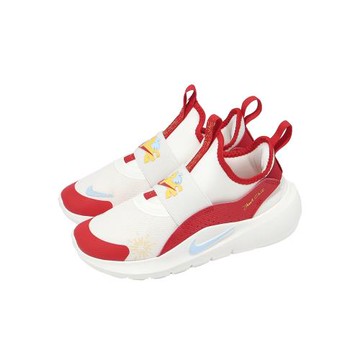 Nike 慢跑鞋 Flex Runner 4 PS 中童 白 紅 馬年限定 脫韁系列 CNY 新年 IQ1142-161