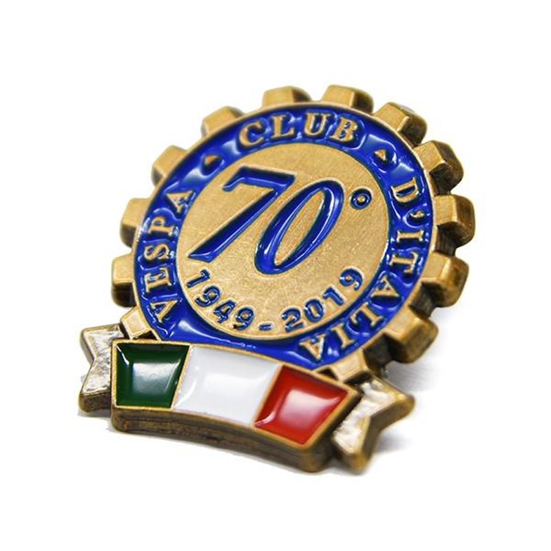 ベスパ Vespa Club ITALIA 70周年ピンバッジ 22060 | LINEショッピング