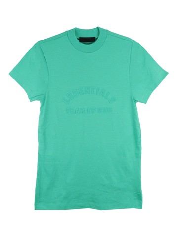 FEAR OF GOD ESSENTIALS KIDS - logo-embossed cotton blend minidress - kids - Polyester/Cotton/Rayon - 8 - Green
