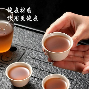【臺灣出貨 免運】食品級加厚稻殼一次性茶杯功夫杯家用辦公室聞香品茗杯子防燙茶具